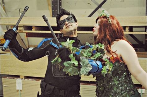 Nightwing And Poison Ivy Cosplay Deadly Kiss Poison Ivy Cosplay
