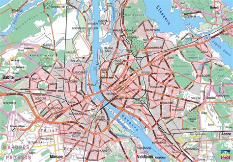 Large Riga Maps For Free Download And Print High Resolution And