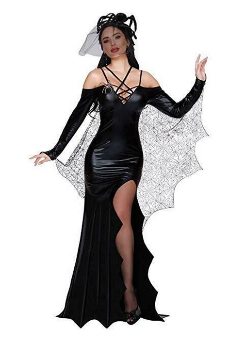 Dreamgirl Black Widow Spider Web Sexy Dress Adult Womens Halloween