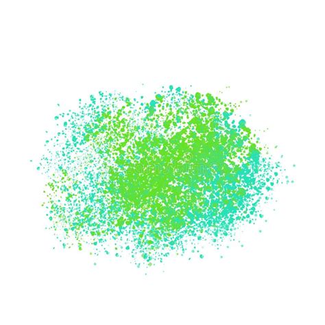 Blue And Green Spots On White Stock Illustration Illustration Of
