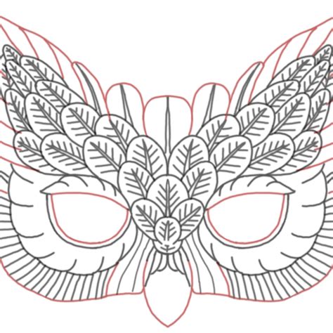 Free Template For Leather Owl Mask Elktracks Studio