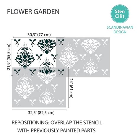 Flower Garden Stencilit