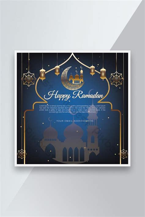 Happy Ramadan Banner Design Ai Free Download Pikbest