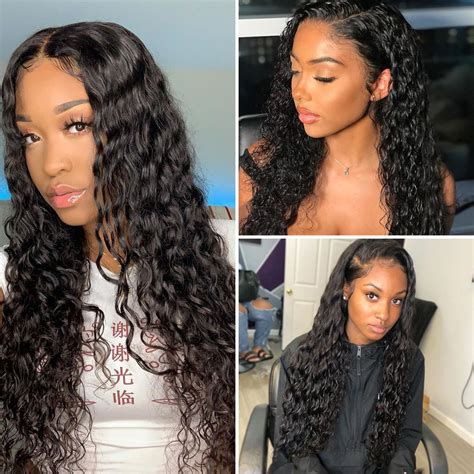 360 Lace Frontal Wigs Water Wave Human Hair Wigs Tinashehair