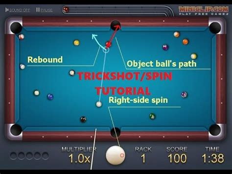 Игра 8 балл пул | 8 ball pool. TUTORIAL: TRICKSHOT/SPIN 8 BALL POOL :) - YouTube