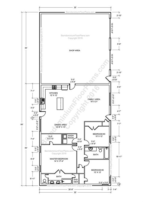 Barndominium Floor Plans Pole Barn House Plans And Metal Barn Homes