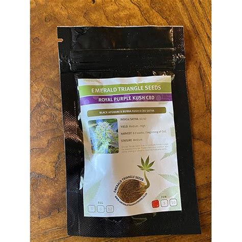 Buy Emerald Triangle Seeds Royal Purple Kush Cbd Feminized Cannabis