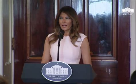 First Lady Melania Trump Delivers Remarks During Governors Spouse