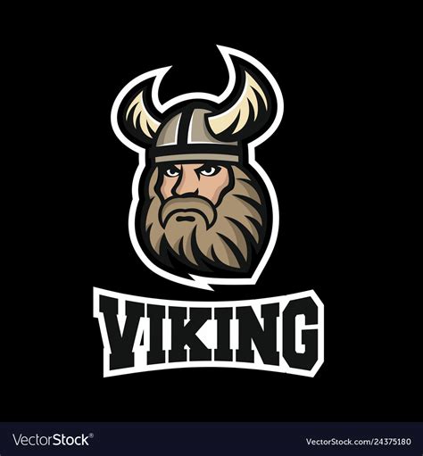 Viking Mascot Logo Royalty Free Vector Image Vectorstock