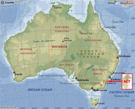 Canberra Map And Canberra Satellite Image