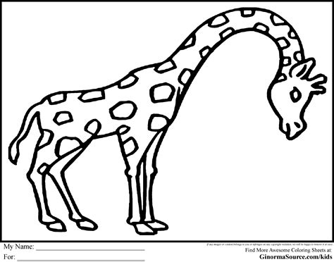 Giraffe Zoo Animal Coloring Pages Jos Gandos Coloring Pages For Kids