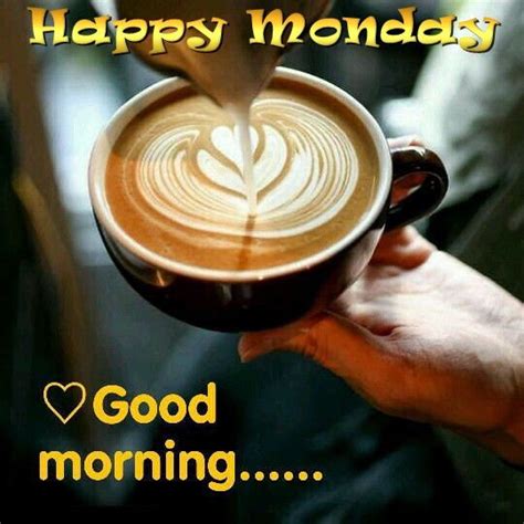 Happy Monday Good Morning Quote With Coffee Pictures, Photos, and