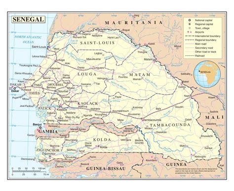 Maps Of Senegal Collection Of Maps Of Senegal Africa Mapsland