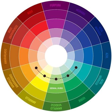 Guía De Combinación De Colores Rueda De Colores Combinar Colores