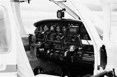 Flight Controls Of A Spanish Language Piper Pa 28 Archer Light Aircraft