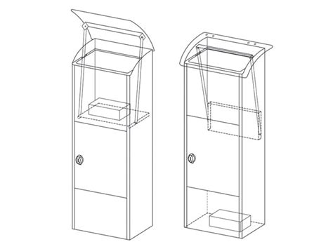 Extra large free standing parcel drop box. BG57000: PARCEL DROP BOX - HELSINKI - DARK GREY - Velleman ...