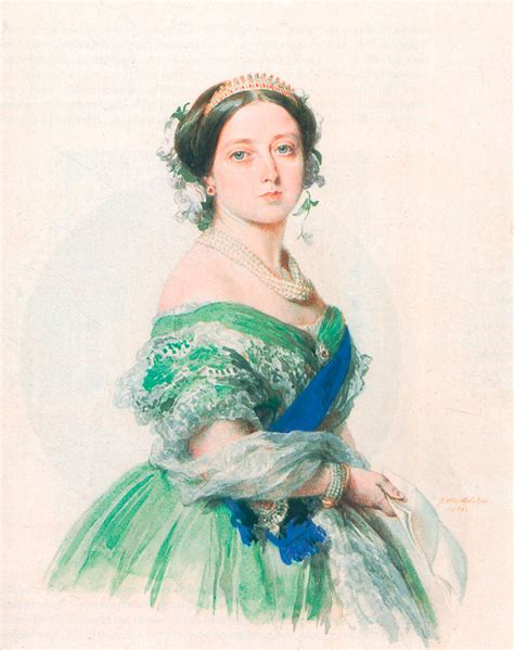 1855 Queen Victoria Watercolor By Franz Xaver Winterhalter Royal