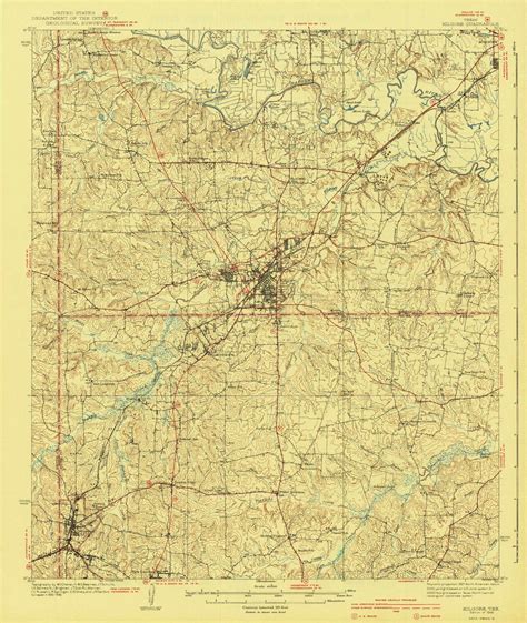Kilgore Texas 1940 Usgs Old Topo Map Reprint 15x15 Tx Quad 110001