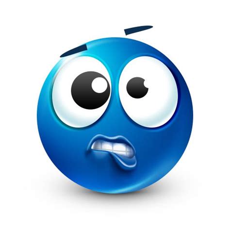 Goofy Facebook Smiley Blue Emoji Emoji Smiley