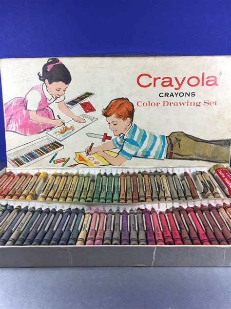 Crayola Crayons Color Drawing Set Etsy Crayola Crayon Colors