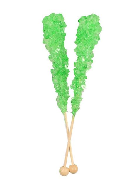 Lime Rock Candy Sticks Unwrapped 12 Piece