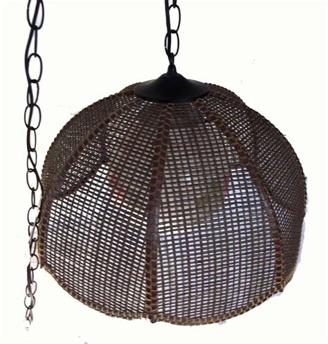 You'll receive email and feed alerts when new items arrive. 70s Hanging Lamp Swag Lamp Wicker Lamp Octagon by ...