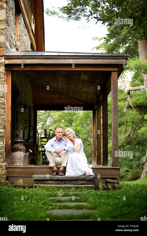 Couple Sitting On Porch Hi Res Stock Photography And Images Alamy