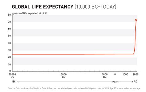 Human Life Expectancy Chart