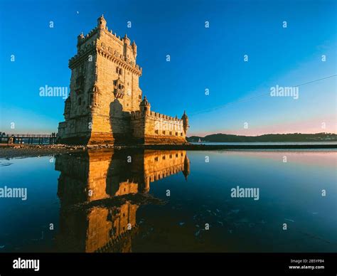 Belem Tower In Lisbon Portugal Stock Photo Alamy
