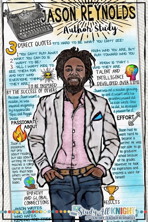 Jason Reynolds Author Poet Activist Body Biography Project Study