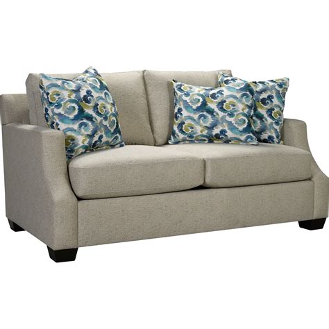 Broyhill Furniture Chambers Casual Apartment Sofa With Scooped Track