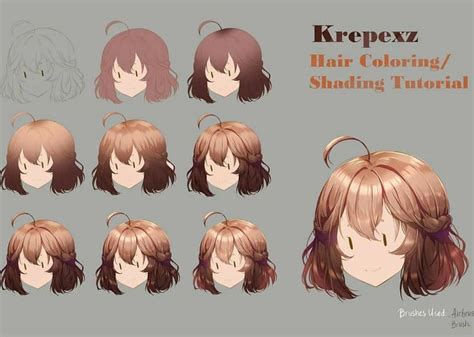 Step By Step~ Hair Coloring Shading Tutorial Credit T Anime Art