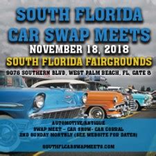 Remember that the village will not be available for parking for the. The South Florida Car Swap Meet, Car Corral, Car Show, and ...
