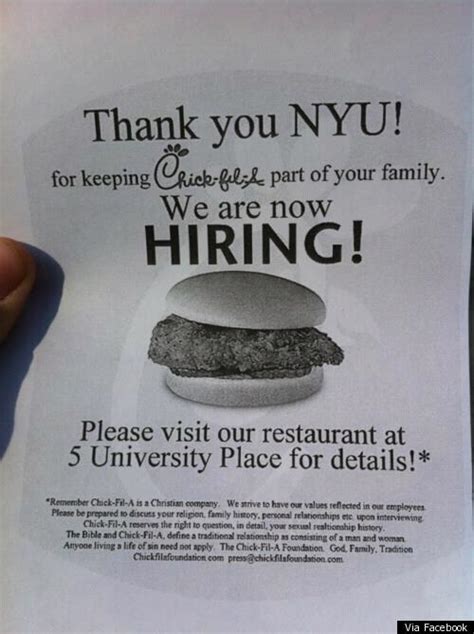 Tennessee tech university, 1000 n dixie ave, cookeville, tn 38505. Chick-Fil-A Speaks Out On Viral Controversial Employment ...