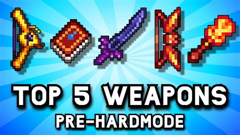 The Best Weapons For Pre Hardmode Players In Terraria Youtube