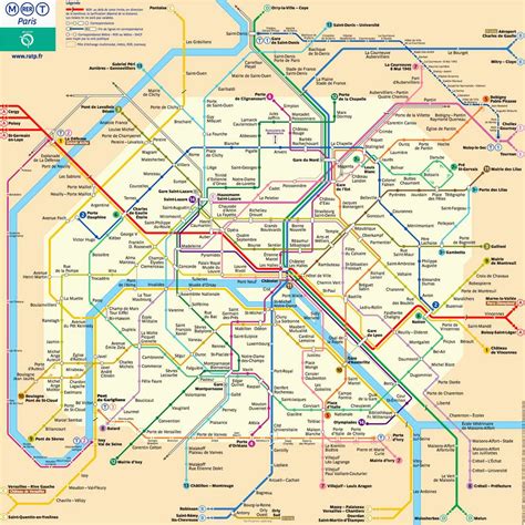 Metro Map Of Paris France In English