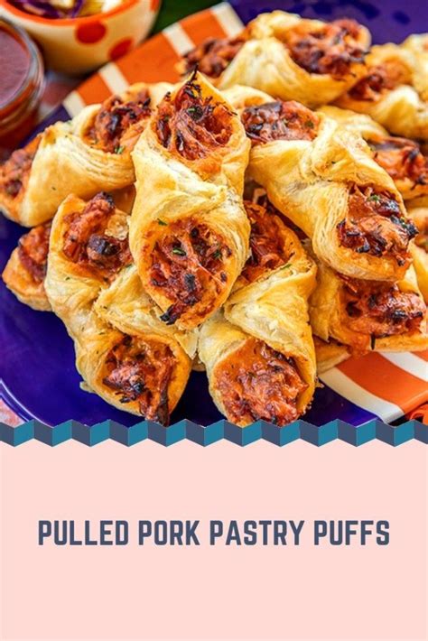 Fold opposite corners of every square over the filling and press edges to seal. Pulled Pork Pastry Puffs - Recipes-Yummy | Puff pastry ...