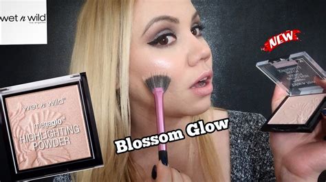 Wet N Wild Megaglo Highlighter Blossom Glow Review Swatch Try On Fair Skin Youtube