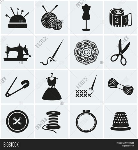 Sewing Needlework Vector And Photo Free Trial Bigstock