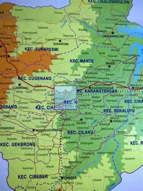 Download 15 Peta Wilayah Cianjur Koleksi Peta Afandi