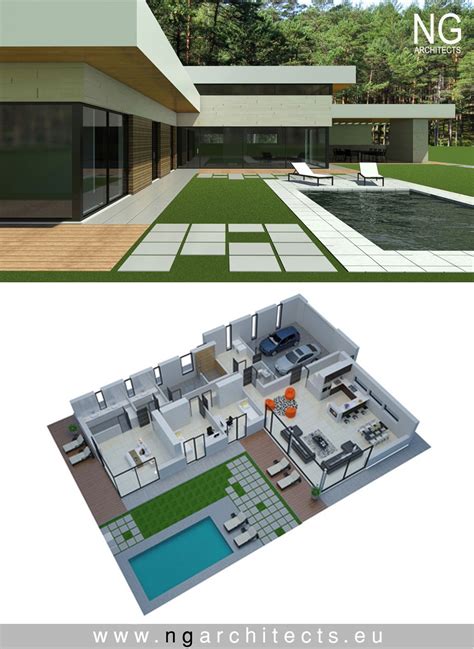 Architectural Modern Villa Design Plan House Plans Modern Home Floor