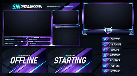 Twitch Livestream Designs Stream Packages Overlays On Behance Twitch