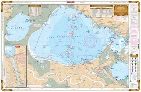 Lake Pontchartrain To Gulfport Inshore Fishing Chart 140f