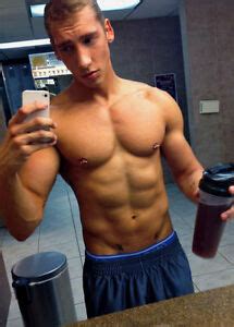 Shirtless Male Muscular Athletic Jock Pierced Nipples Gym Photo X Sexiz Pix