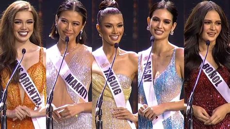 Miss Universe Philippines 2022 Top 5 Qanda Transcript Pepph