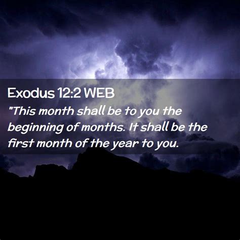 Exodus 122 Web This Month Shall Be To You The Beginning Of