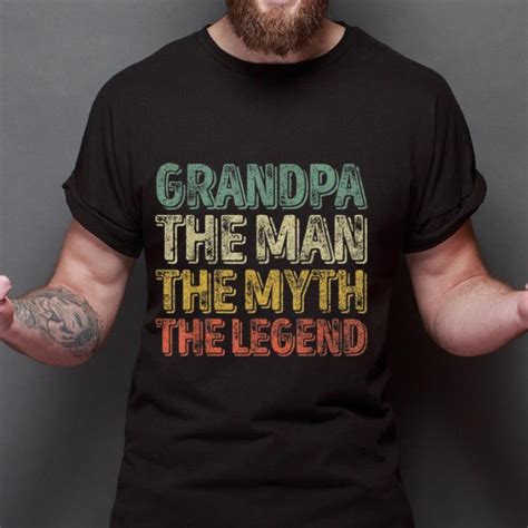 Official Grandpa The Man The Myth The Legend Fathers Day Shirt Hoodie