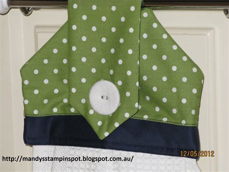 Practical items don't have to be merely functional, we like ours to look pretty too! Mandy's Stampin Spot: Sewing - Hanging Hand Towel