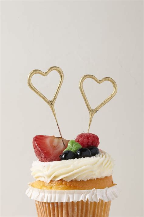 Mini Heart Dessert Sparklers Best Bridal Shower Decorations