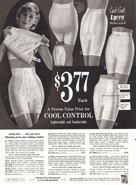 1962 montgomery ward winter long leg and panty girdles girdle vintage girdle vintage